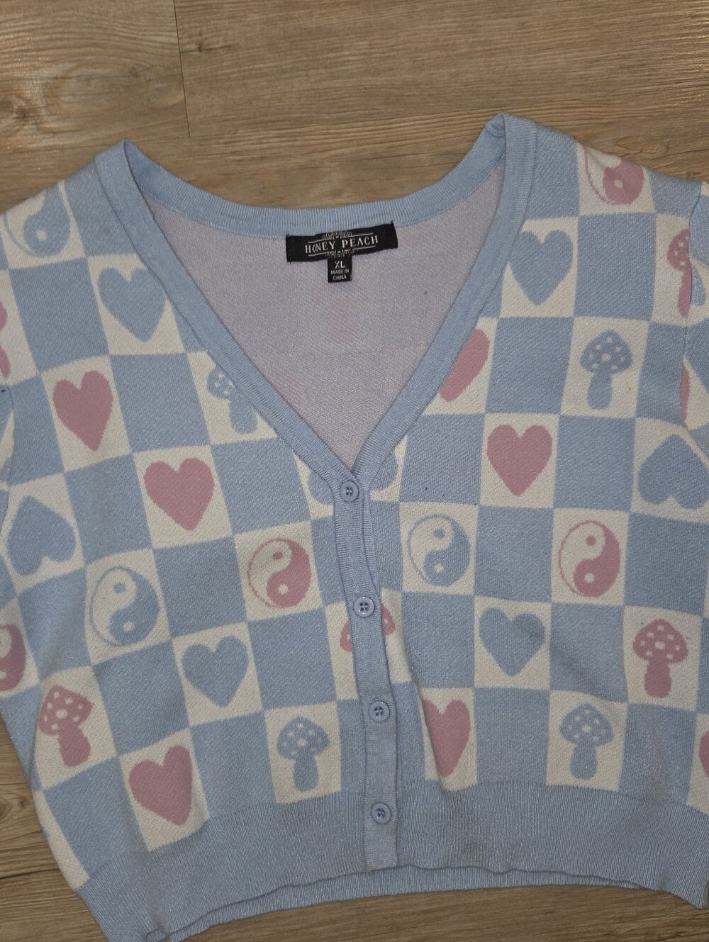 Checkboard Cardigan